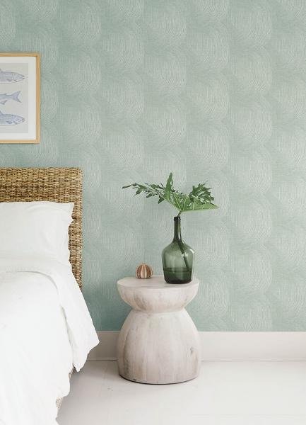 A Street Prints Folly Seafoam Zen Swirls Wallpaper