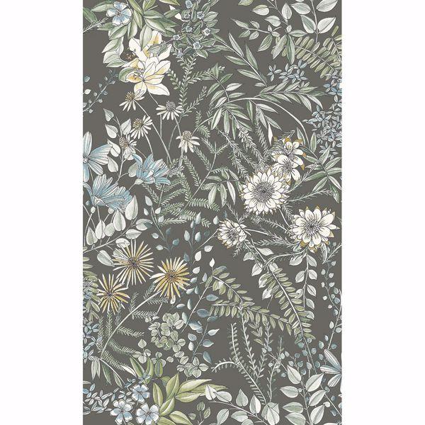 a street prints Full Bloom Taupe Floral Wallpaper