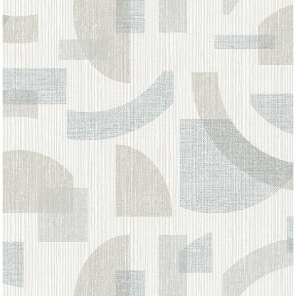 a street prints Fulton Light Blue Shapes Wallpaper