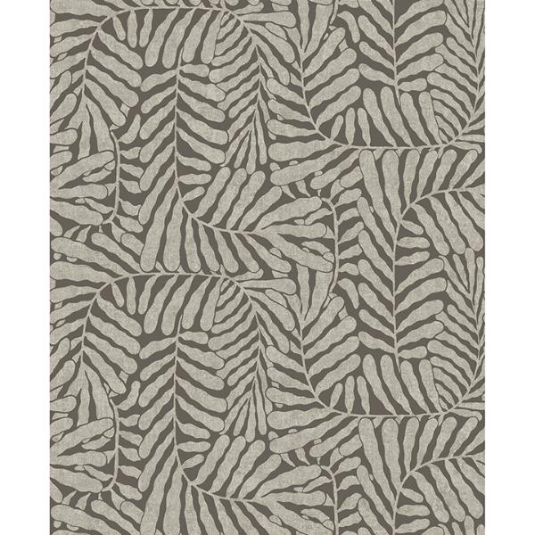 a street prints Gabriel Espresso Fern Wallpaper
