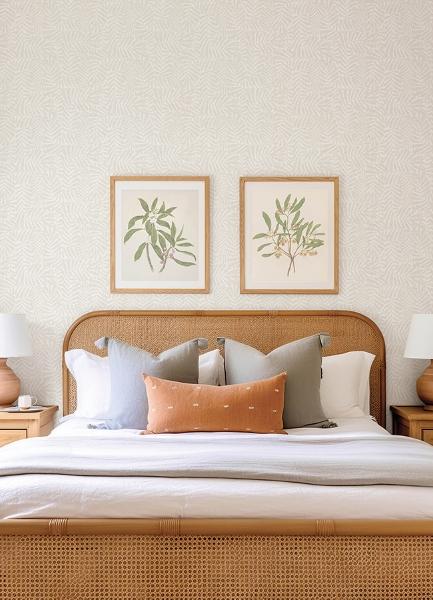 A Street Prints Gabriel Pearl Fern Wallpaper