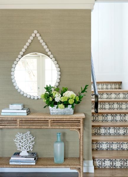 A Street Prints Galan Silver Grasscloth Wallpaper