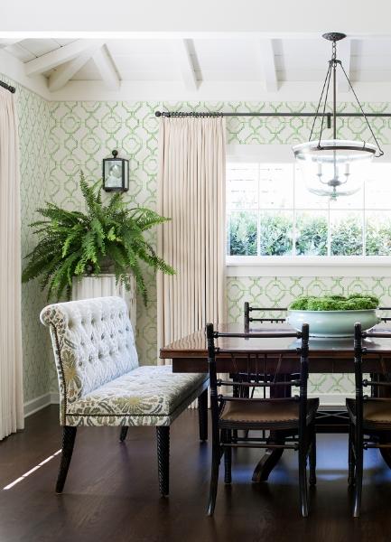 A Street Prints Gallina Green Trellis Wallpaper