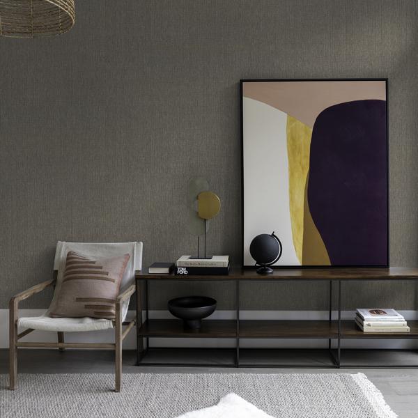 A Street Prints Gaoyou Taupe Paper Weave Wallpaper