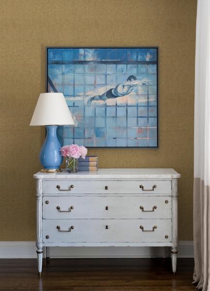 A Street Prints Genji Light Brown Woven Wallpaper