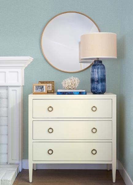 A Street Prints Glen Aqua Texture Wallpaper