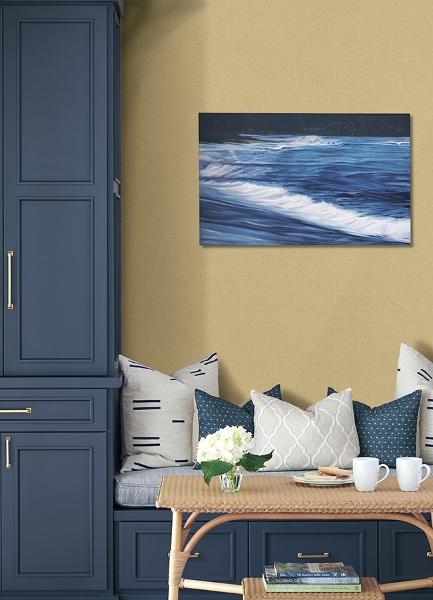 A Street Prints Glen Yellow Texture Wallpaper