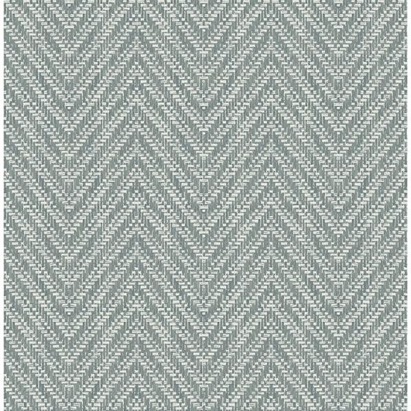 a street prints Glynn Denim Chevron Wallpaper