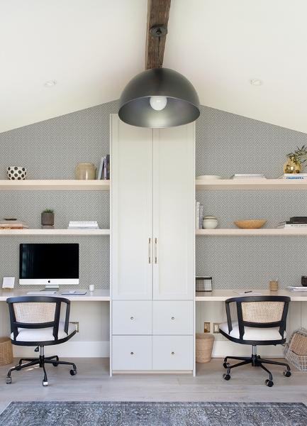 A Street Prints Glynn Grey Chevron Wallpaper