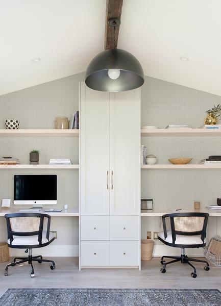 A Street Prints Glynn Light Grey Chevron Wallpaper