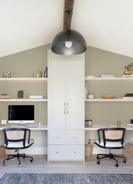 A Street Prints Glynn Neutral Chevron Wallpaper