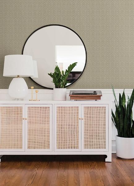 A Street Prints Glynn Neutral Chevron Wallpaper