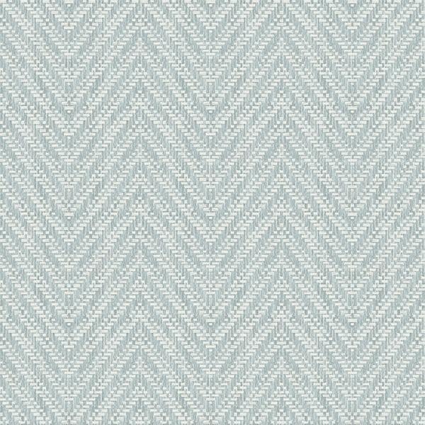 a street prints Glynn Sky Blue Chevron Wallpaper