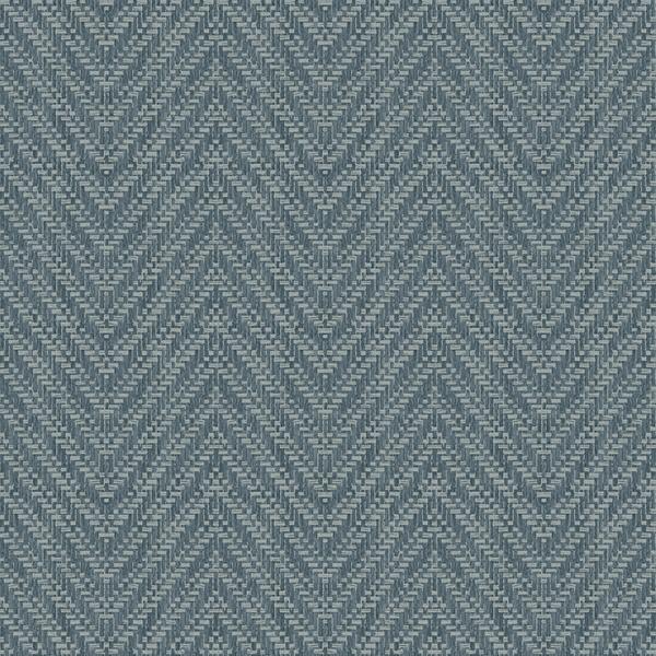a street prints Glynn Teal Chevron Wallpaper