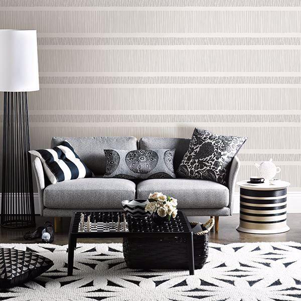 A Street Prints Gravity Grey Stripe Wallpaper