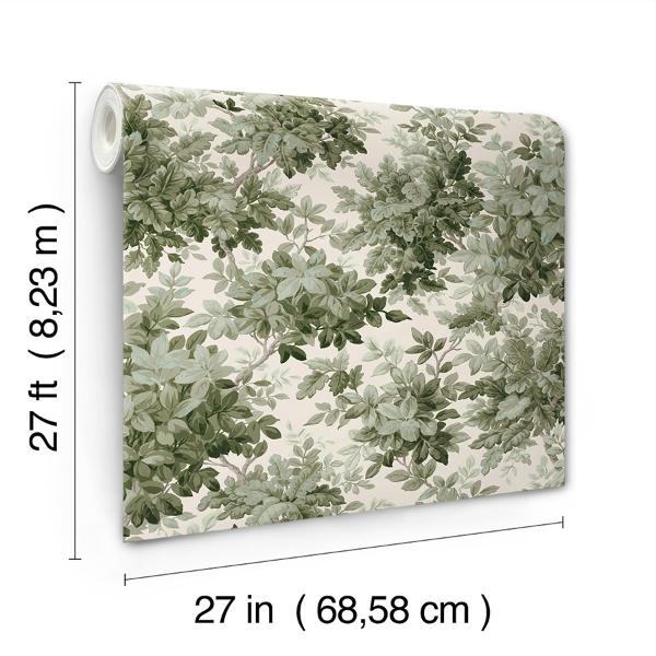 A Street Prints Greenwood Moss Deciduous Wallpaper