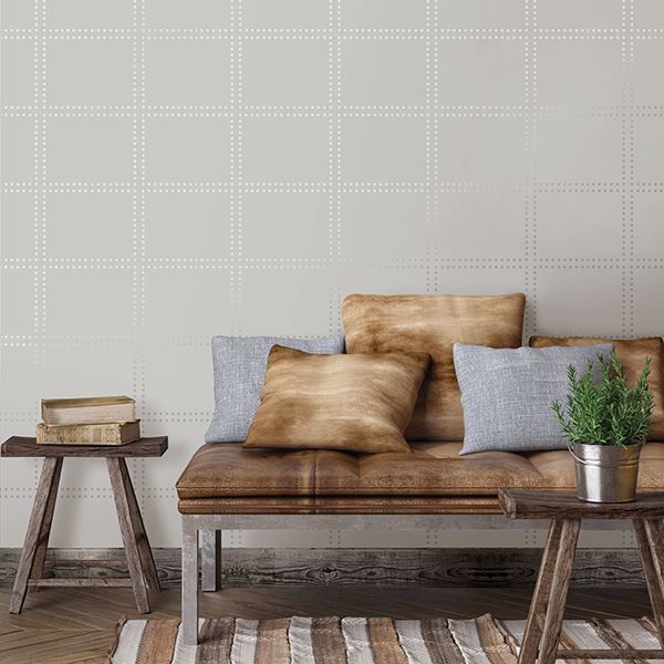 A Street Prints Gridlock Light Grey Geometric
