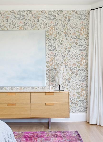 A Street Prints Groh Neutral Floral Wallpaper