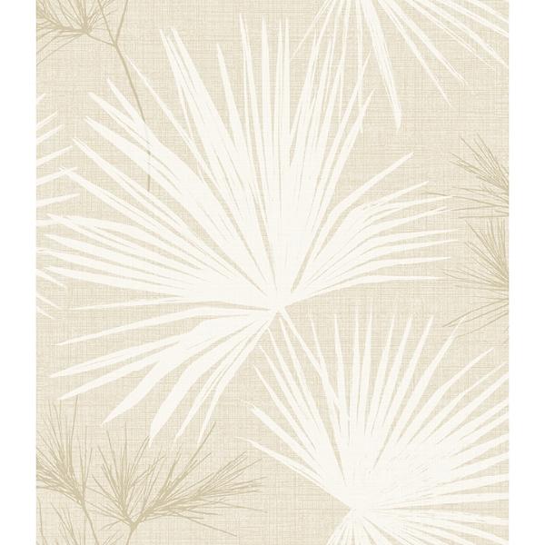 a street prints Hatteras Champagne Palms Wallpaper