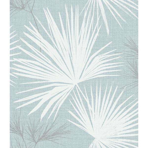 a street prints Hatteras Sky Blue Palms Wallpaper