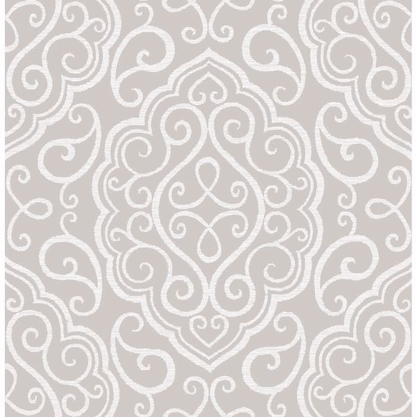 a street prints Heavenly Taupe Damask Wallpaper