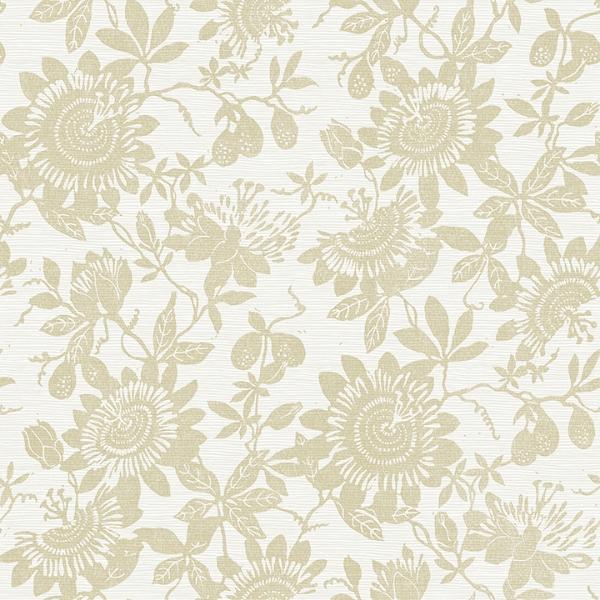 a street prints Helen Gold Floral Trail Wallpaper