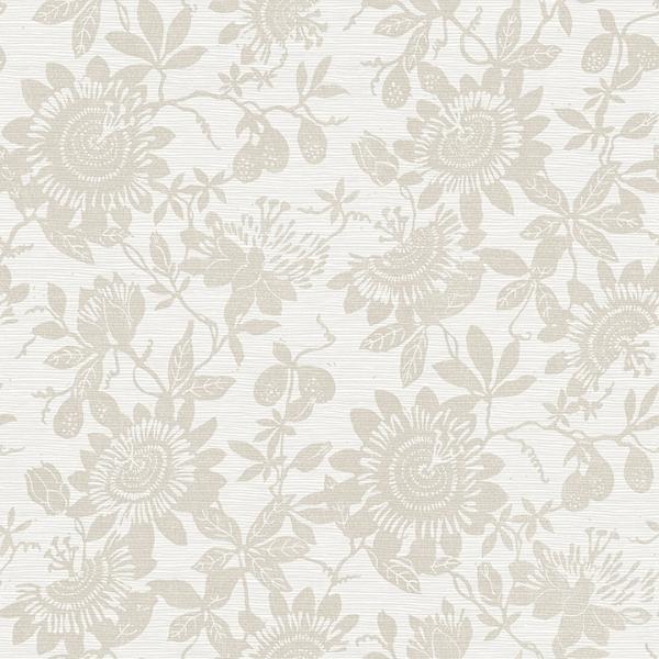 a street prints Helen Taupe Floral Trail Wallpaper