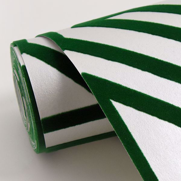 A Street Prints Helios Green Geometric Wallpaper