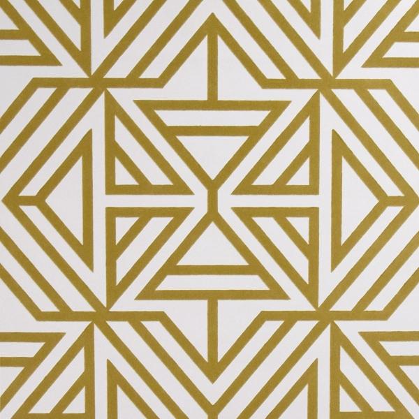 a street prints Helios Mustard Geometric Wallpaper