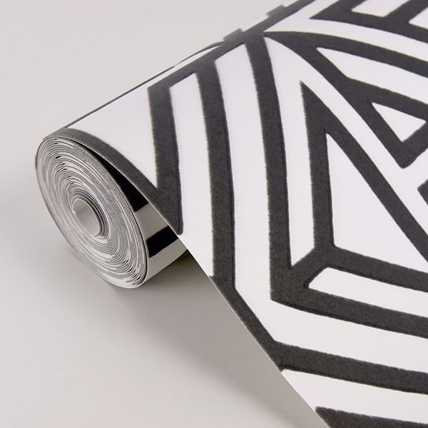 A Street Prints Helios Taupe Geometric Wallpaper