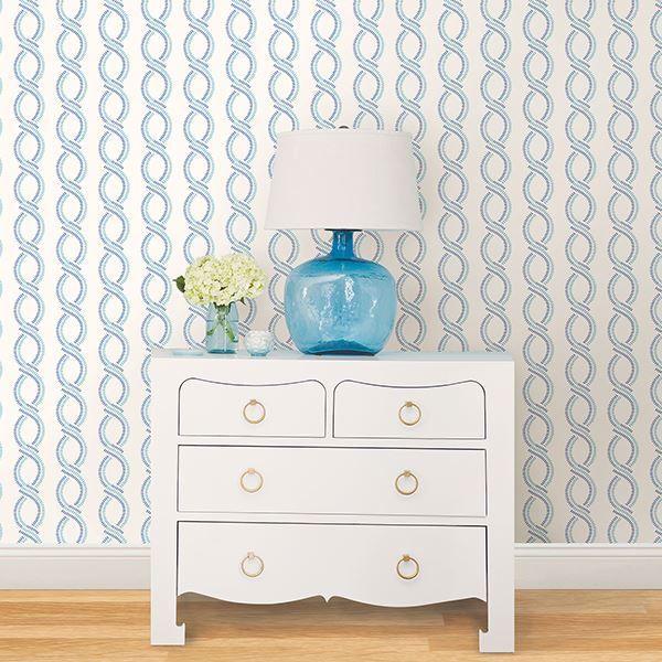 A Street Prints Helix Blue Stripe