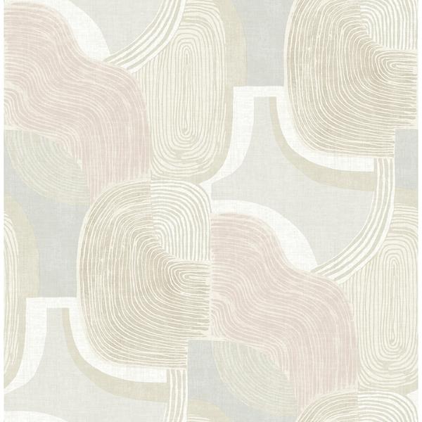 a street prints Hollace Mauve Geometric Wallpaper