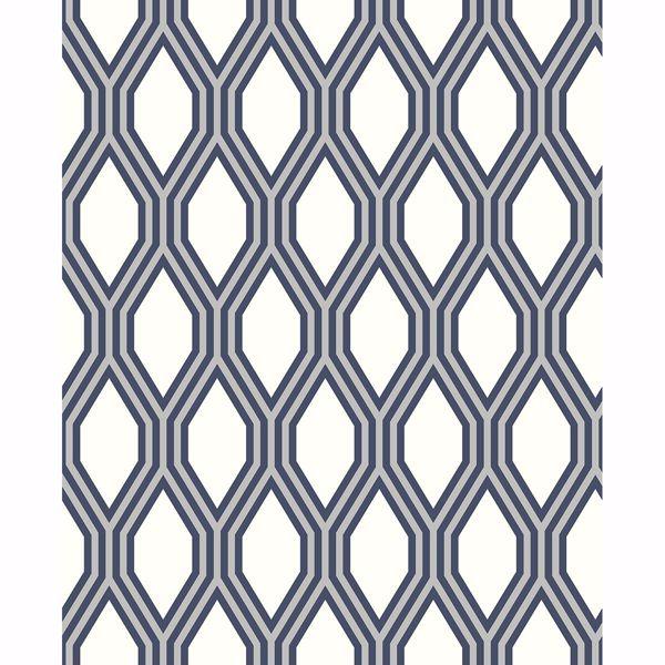 a street prints Honeycomb Navy Geometric Wallpaper