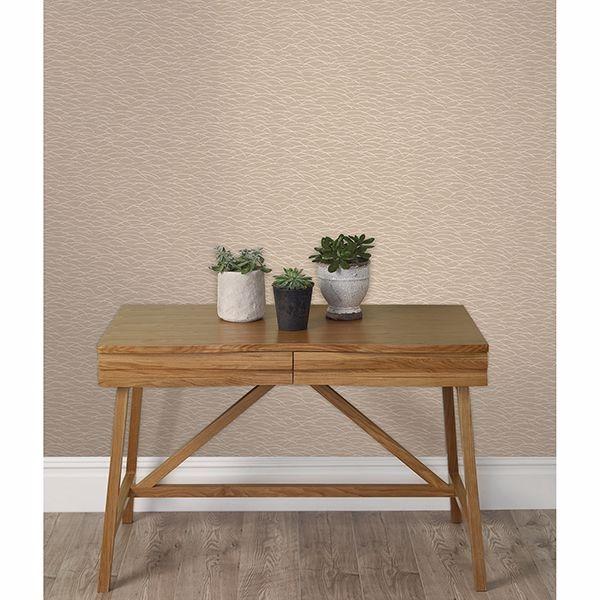 A Street Prints Hono Beige Abstract Wave Wallpaper