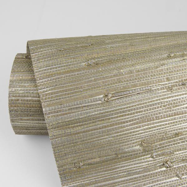 A Street Prints Iriga Gold Grasscloth Wallpaper