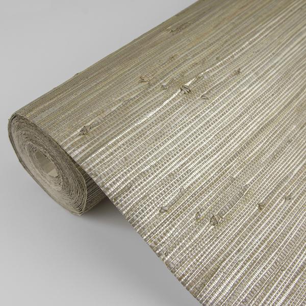 A Street Prints Iriga Gold Grasscloth Wallpaper