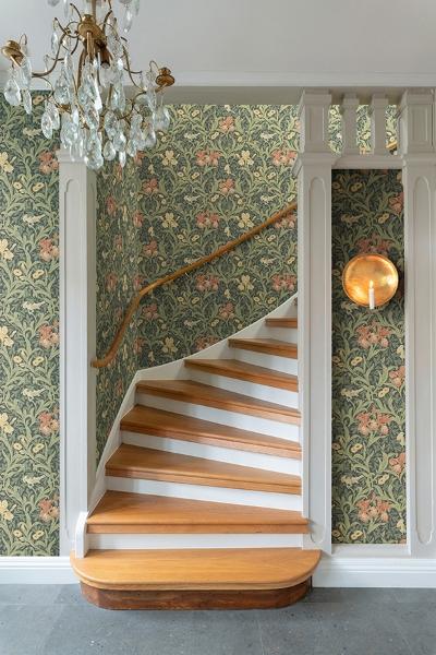 A Street Prints Iris Navy Wild Gardens Wallpaper