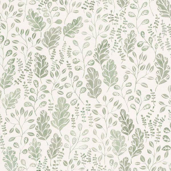 a street prints Isha Green Leaf Wallpaper
