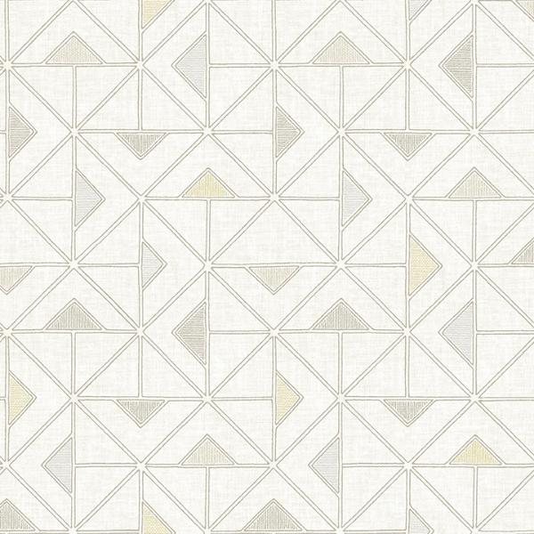 a street prints Jekyl Beige Triangles Wallpaper