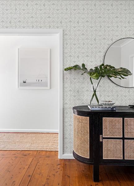 A Street Prints Jekyl Neutral Triangles Wallpaper