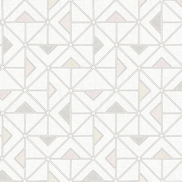 a street prints Jekyl Neutral Triangles Wallpaper