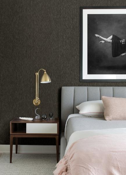A Street Prints Jia Charcoal Paper Weave Wallpaper
