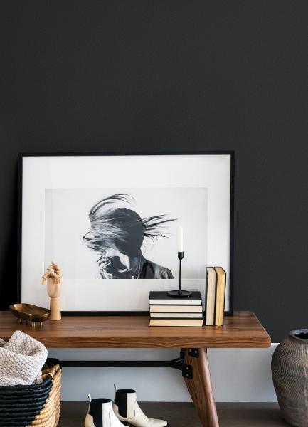 A Street Prints Jia Li Black Wool Wallpaper