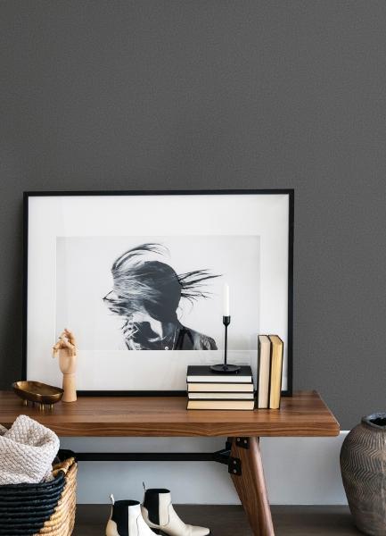 A Street Prints Jia Li Charcoal Wool Wallpaper