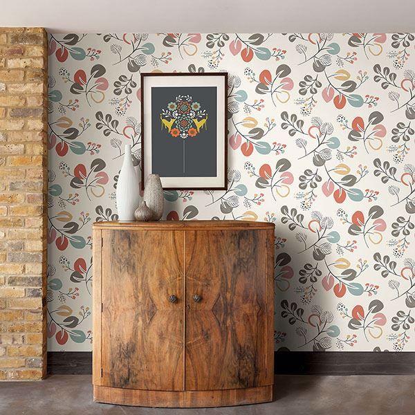A Street Prints Jona Multicolor Trail Wallpaper