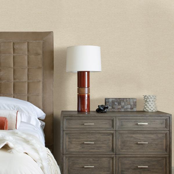 A Street Prints Jordan Cream Faux Tweed Wallpaper