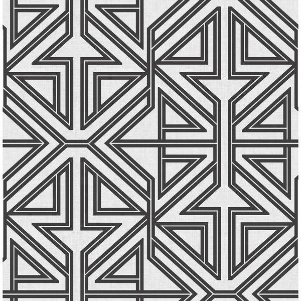 a street prints Kachel Black Geometric Wallpaper