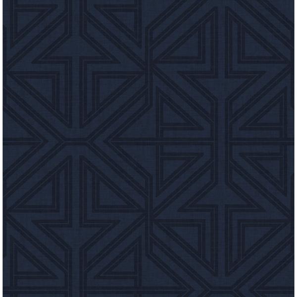 a street prints Kachel Indigo Geometric Wallpaper