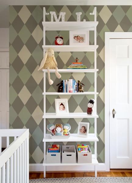 A Street Prints Kalas Olive Diamond Wallpaper