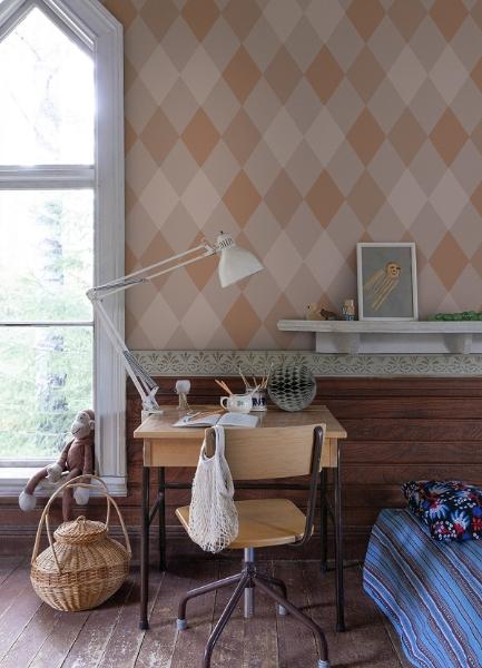 A Street Prints Kalas Rose Diamond Wallpaper